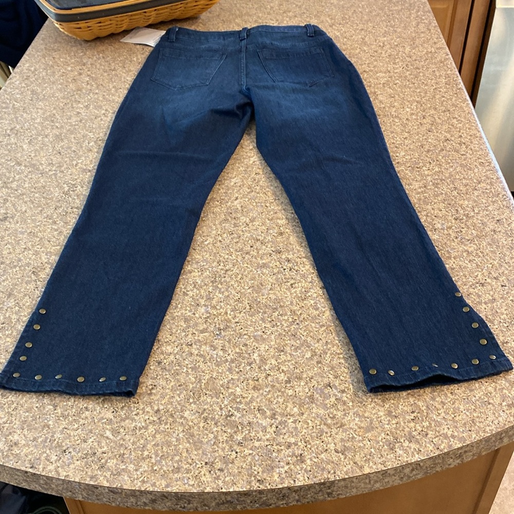 NWT Coldwater Creek Dark Wash Blue Jeans Size 4 (1 Pair Only) - Picture 11 of 13